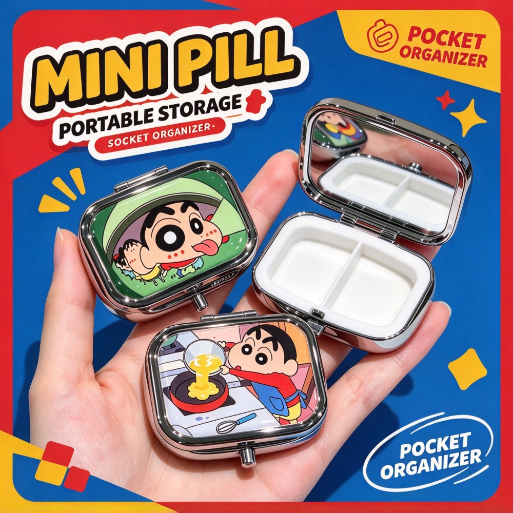 Case Fan - Crayon Shin-chan Mini verzegelde metalen blikdoos,
