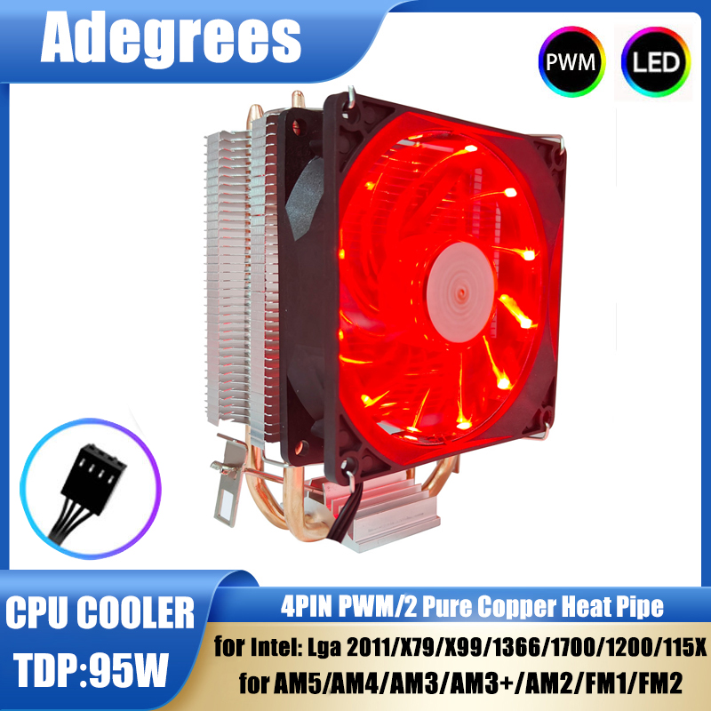 2 Warmtepijpen CPU Koeler Tore - Cpu Cooler recensie en prijs