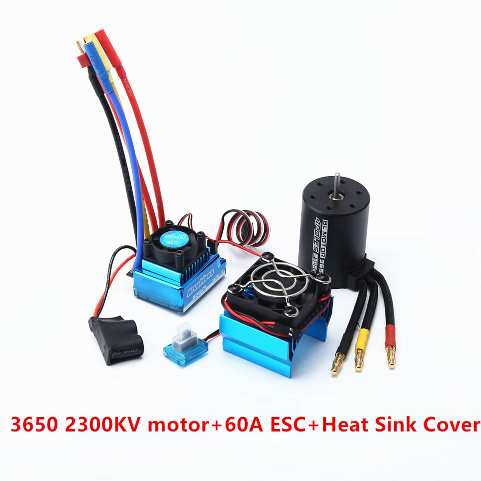 3650 2300KV borstelloze motor, - Heatsink recensie en prijs